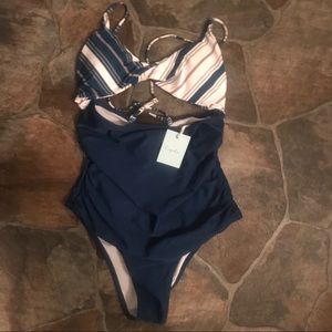 NWT One piece cut out bathing suit